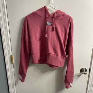 Adidas Pink Cropped Sweatshirt